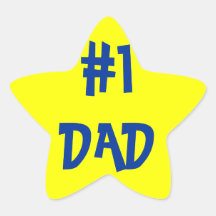 #1 Dad Stickers
