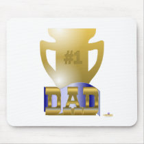 #1 Dad Trophy mousepads