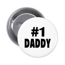 #1 Daddy (Blk) Pinback Buttons