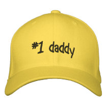 #1 daddy embroidered hats