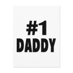 #1 Daddy Postcard