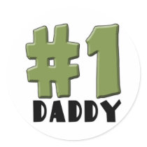 #1 Daddy stickers