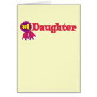 #1 Daughter Greeting Card