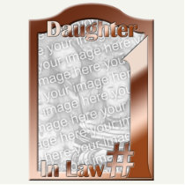 #1 Daughter In Law Copper Colored Photo Frame photo sculptures