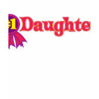 #1 Daughter Ladies Basic T-Shirt