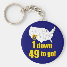 1 down, 49 to go! - Arizona Immigration Key Chains