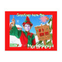 # 1 Elf Greetings from the North Pole Post Card postcards by Capriceharmony65 # 1 Elf Greetings from the North Pole Post Card postcards