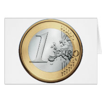 1 EURO Coin Card