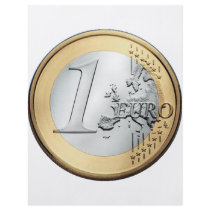 1 EURO Coin Flyer Design