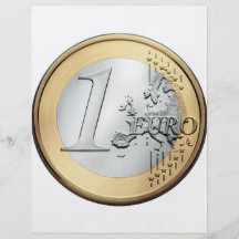 1 EURO Coin Flyer Design