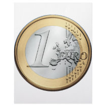 1 EURO Coin letterhead