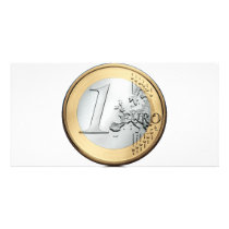 1 EURO Coin photo cards