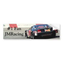 #1 Fan JMRacing Sonic Late Model - Customized bumper stickers by JMRacing #1 Fan JMRacing Sonic Late Model - Customized bumper stickers