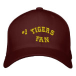 #1 Fan Maroon and Yellow Gold Basic Flexfit Wool Baseball Cap