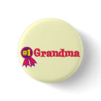 #1 Grandma Round Button