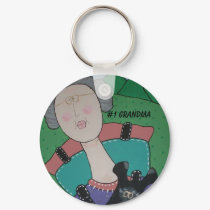 #1 Grandma key chain keychains