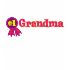 #1 Grandma Ladies Baby Doll Fitted T-Shirt