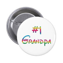 #1 Grandpa Pinback Button