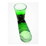 1 Green Cocktail Shot Glass Personalized Announcements