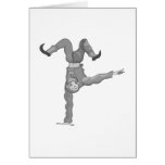 1 handed handstand clown card