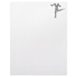 1 handed handstand clown letterhead design