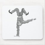 1 handed handstand clown mousepad