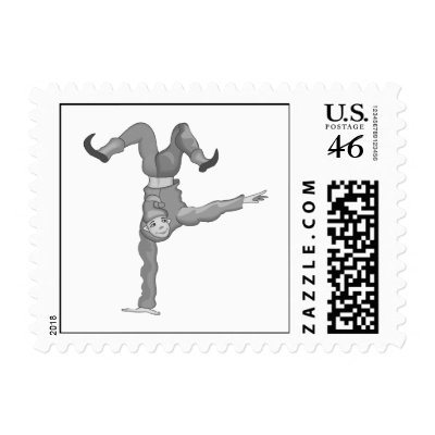 1 handed handstand clown stamp by Clown_Town