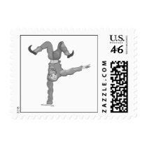 1 handed handstand clown stamp