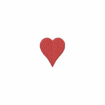 1" Heart embroidered shirts