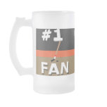 #1 Hockey Fan Black, Orange, & Gold Mug