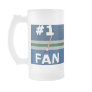 #1 Hockey Fan Blue, Silver, Green Mug