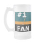 #1 Hockey Fan Teal, Orange, & Black Mug