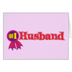 #1 Husband Greeting Card