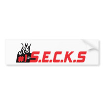 # 1 in SECKS bumper stickers