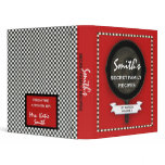 1" Iron Skillet Checkered Recipe Binder