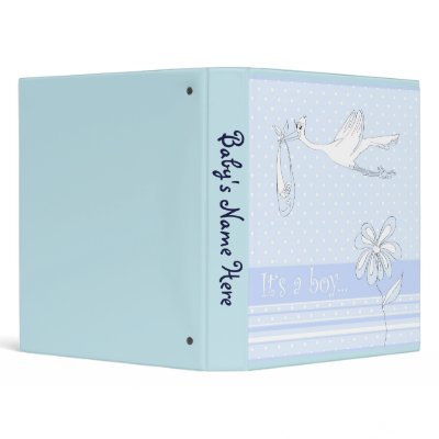 1" It's A Baby Boy Photo Album 3 Ring Binder by Celebration4all