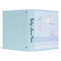 1" It's A Baby Boy Photo Album 3 Ring Binder