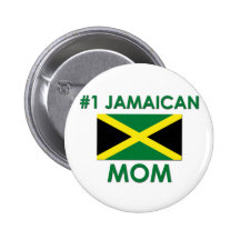 #1 Jamaican Mom Pinback Button