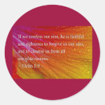 1 John 1:9 Sticker