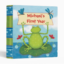 1" Leap Frog Scrapbook Photo Binder Dragonfly binders