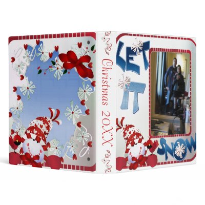 1" Let it Snow Photo Album 3 Ring Binders by Celebration4all