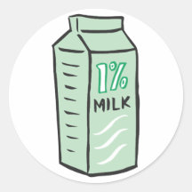1% Milk Sticker