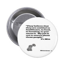 1% Mitt Pinback Buttons
