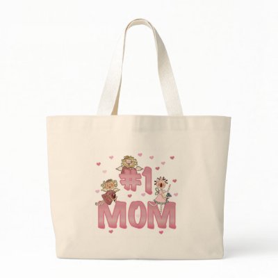 #1 Mom Tote Bag by mom_gifts