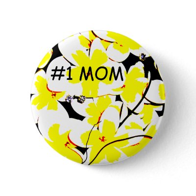 #1 mom bouquet buttons by cardart