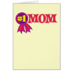#1 Mom Greeting Card