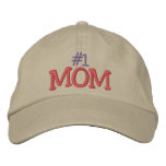 #1 Mom  ... ; ) Embroidered Baseball Cap