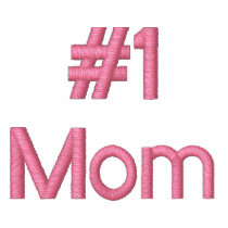 #1 Mom embroidered shirts