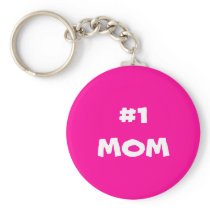 #1 MOM Keychain
