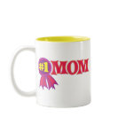 #1 Mom Two-Tone Mug